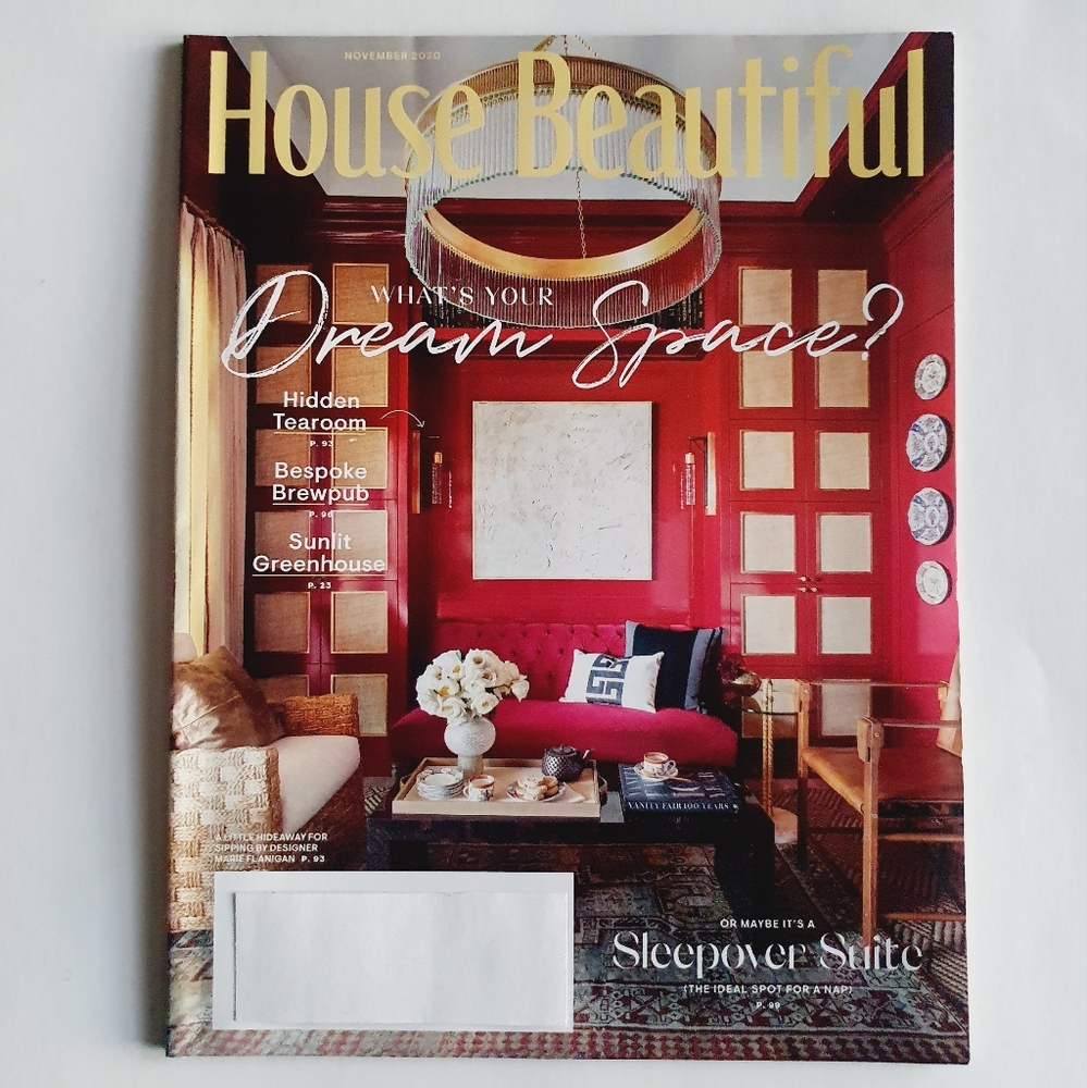 House Beautiful Magazine November, 2020 - What's your Dream Space?